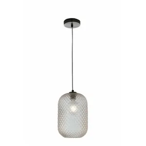 FAN EUROPE Suspension design Glass ambre 1 ampoule 150cm - Orange pas cher
