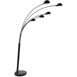 LUMINAIRE CENTER Fan europe luce_ambiente_design - lampadaire mutli arm arch, noir, e14