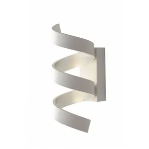 FAN EUROPE Applique LED intégré Helix 1 ampoule Aluminium Argent, blanc pas cher