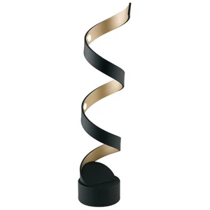 Fan europe helix lampe de table led swirl noir, or 960lm 3000k 14,5x66cm pas cher