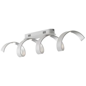 Fan europe helix led swirl semi flush light blanc, argent 1600lm 3000k 80x18x13.5cm pas cher