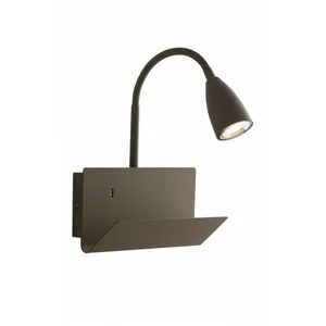 Fan Europe - Applique avec liseuse Gulp Marron 27-49 Cm - Marron