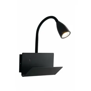 FAN EUROPE Applique avec liseuse Gulp Noir 27-49 Cm - Noir