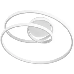 Luce Ambiente Design Plafonnier LED COASTER blanc, longueur 50 cm, mét... pas cher