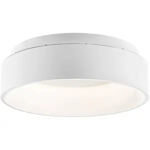 Comparateur de prix : Luce Ambiente Design Plafonnier LED Noah, blanc, Ø 60 cm, métal, CCT