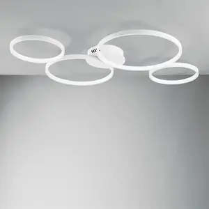 Luce Ambiente Design FREDY Plafonnier à 4 sources lumineuses, LED, LED-FREDY-PL4, pas cher