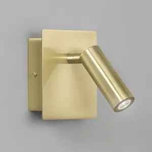 Applique murale en métal avec spot led orientable dickens - or pas cher