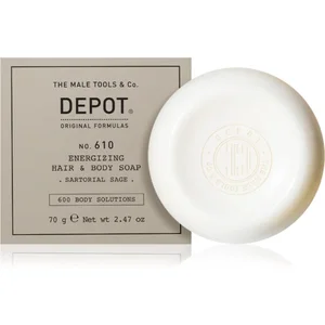 DEPOT 600 BODY SOLUTIONS NO. 610 ENERGIZING HAIR & BODY SOAP savon corps et cheveux 70 g pas cher