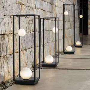 Karman Abachina lampadaire LED IP65 70cm noirVendu parluminaire