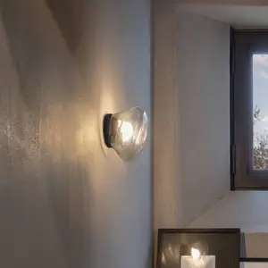 Karman Agua applique LED, IP44, verre clair pas cher