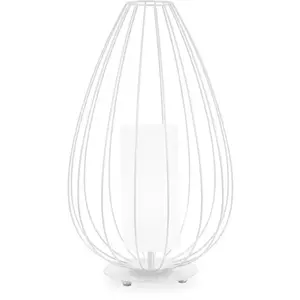 KARMAN lampadaire CELL Ø 36 x H 58 cm (Blanc brillant - Fer et linge)Vendu parmyareadesign
