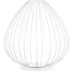 KARMAN lampadaire CELL Ø 84 x H 89 cm (Blanc brillant - Fer et linge)Vendu parmyareadesign