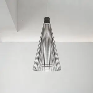 Suspension LED Karman Ikonika, noir, Ø 40 cm, métalVendu parluminaire