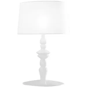 KARMAN lampe de table ALIBABABY (H 40 cm - Céramique et lin) pas cher