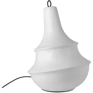 Karman lampadaire d'extérieur Lady D, hauteur 66 cm, blanc, fibre de v...Vendu parluminaire