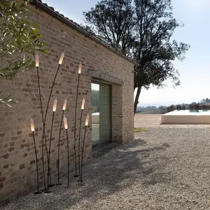 Comparateur de prix : KARMAN lampadaire d'extérieur NILO (H 220 cm, raccordement au sol - Aluminium et résine)