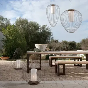 Karman Cell - lampe de sol cage, bronze, Ø55 cmVendu parluminaire