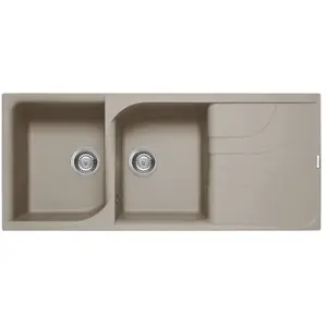 ELLECI évier EGO 500 (Gris tourterelle - Granitek) pas cher