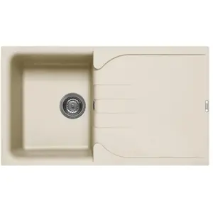 ELLECI évier EGO 400 (Blanc antique - Granitek) pas cher