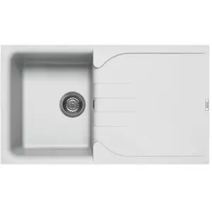 ELLECI évier EGO 400 (Blanc - Granitek) pas cher