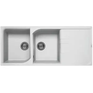 ELLECI évier EGO 500 (Blanc - Granitek) pas cher