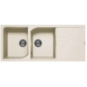 ELLECI évier EGO 500 (Blanc antique - Granitek) pas cher
