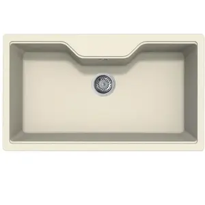 ELLECI évier FOX 360 (Blanc antique - Granitek) pas cher
