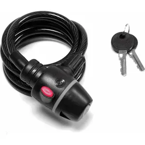 Cadenas Spirale 8x1500 mm Noir/Bleu BONINBIKE pour Vélo - Sécurité Fiable et Style pas cher