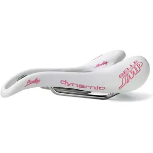 Comparateur de prix : SMP Selle Dynamic Lady Blanche 2018 en Microfibre et Acier Inox - 290g