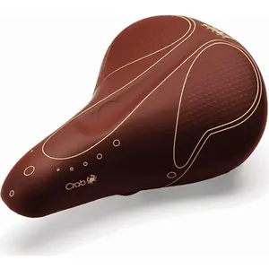 SMP Selle Citybike Homme Marron avec Ressorts en SKAI 270x183 mm, 646g