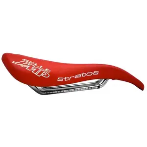 Comparateur de prix : Cicli Bonin Selle Stratos Rouge 2018 en Microfibre pour VTT et Route - Légère 280g