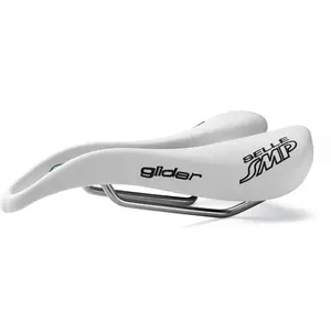 Comparateur de prix : Selle Glider Blanche 2018 pour VTT, Route et Gravel - Microfibre, Acier, 290g