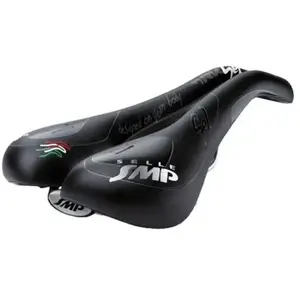 Selle TRK Medium Gel Noir pour Citybike et Vélo de Touring - Confort Élevé 2019
