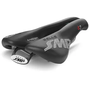 Comparateur de prix : SMP Selle Triathlon T1 XXL Noir 2018 en Acier Inox et Cuir pour Athlètes