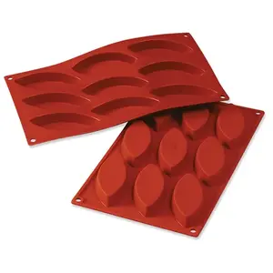 Silikomart Moule 9 Barquettes Ou Calissons Silicone Silikomart pas cher