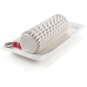 Comparateur de prix : Moule bûche en silicone quenelle - Silikomart - Gris - Silicone