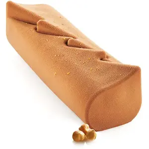 Moule bûche Dreamy 25 x 8,3 cm - Silikomart - Gris - Silicone pas cher