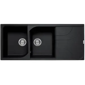 ELLECI évier EGO 500 (Noir - Granitek) pas cher