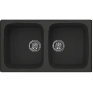 ELLECI évier MASTER 450 (Noir - Granitek) pas cher