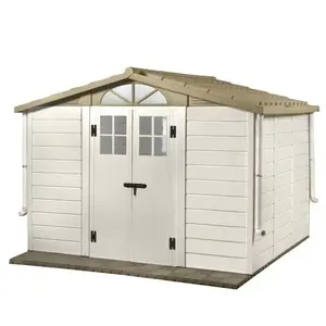 GAROFALO Ezooza - Abris en Résine Tuscany Evo 280 Blanc/Beige 309x261x225 cm - Beige pas cher