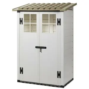 GAROFALO Tuscany Evo 100 2 Portes - Abri De Jardin En PVC Avec Plancher pas cher