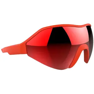 Lunettes Briko Sirio rouge avec verre à effet miroir rouge pas cher