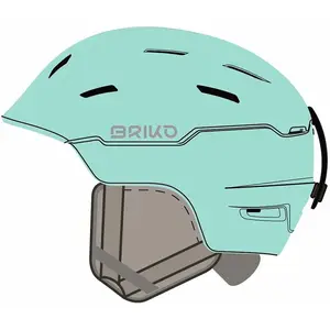 Briko Crystal 2.0 Casque de Ski/Snow, Femme, Matt Sea Blue, 53-55 cm pas cher