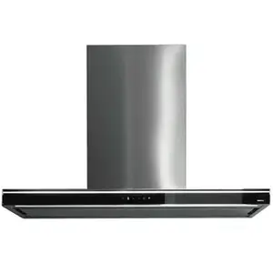 Comparateur de prix : FALMEC hotte Îlot LUMINA NRS (90 cm / Lunette noire - Acier Inox / Verre)
