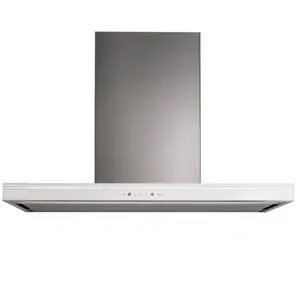 FALMEC hotte Îlot LUMINA NRS (90 cm / Lunette blanche - Acier Inox / Verre) pas cher