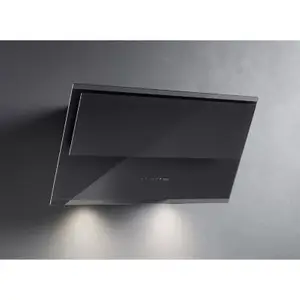 Comparateur de prix : FALMEC FALMEC hotte murale VERSO (Noir 85 cm - Verre)