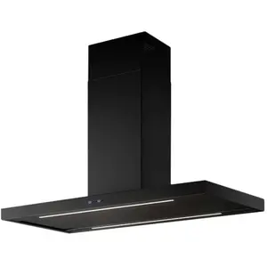 FALMEC hotte Îlot PLANE PLUS (Noir, 120 cm - Acier) pas cher