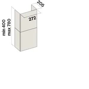 FALMEC cheminée KCTCN.001#B pour hotte murale TAB et TAB A+ (Blanc - A... pas cher