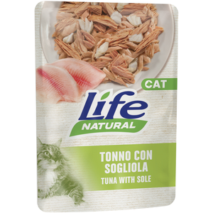 6x70g Life Cat thon adulte naturel avec sole nourriture humide pour chat pas cher