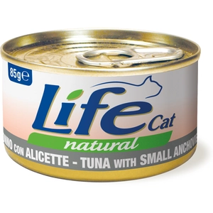 6x85g LifeCat Adult thon et petites anchois nourriture pour chat humide pas cher